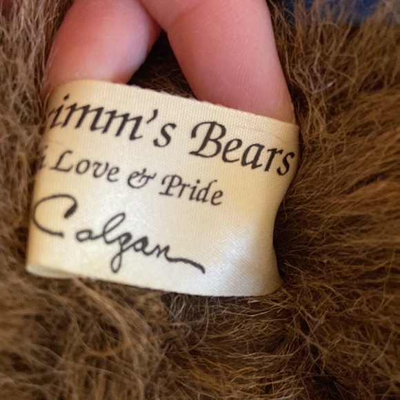 BIG Teddy Bear Jointed Wearing Adorable OshKosh Overalls Vintage Country - Picture 10 of 10